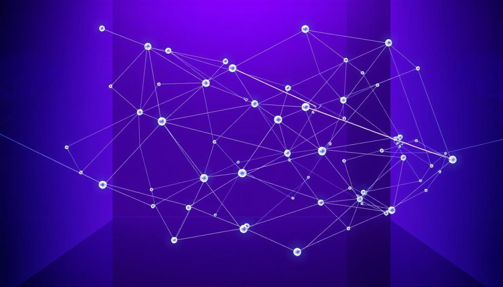 A complex branching strategy diagram, depicting a network of interlinking pathways against a backdrop of Royal Purple hues (color code #7955a3). The scene features a 3D, architectural-style visualization, with clean lines, sharp angles, and a sense of depth and perspective. The branching lines convey a sense of fluidity and interconnectedness, representing the dynamic workflow and merge conflict management processes. Intricate details, such as nodes, connection points, and subtle shadows, add depth and visual interest. The overall composition is balanced, with a focus on illustrating the conceptual ideas of branching strategies and effective pipeline management. A complex branching strategy diagram, depicting a network of interlinking pathways against a backdrop of Royal Purple hues (color code #7955a3). The scene features a 3D, architectural-style visualization, with clean lines, sharp angles, and a sense of depth and perspective. The branching lines convey a sense of fluidity and interconnectedness, representing the dynamic workflow and merge conflict management processes. Intricate details, such as nodes, connection points, and subtle shadows, add depth and visual interest. The overall composition is balanced, with a focus on illustrating the conceptual ideas of branching strategies and effective pipeline management.
