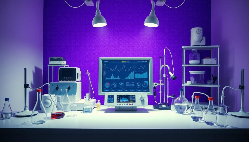 A serene laboratory setting, illuminated by soft, diffused lighting, showcases a series of carefully calibrated instruments and devices. In the center, a central console displays real-time data and metrics, highlighting the importance of proactive monitoring to prevent Drift. The background features a subtly patterned, Royal Purple (code #7955a3) backdrop, creating a sense of depth and professionalism. Beakers, test tubes, and other scientific apparatus are arranged meticulously, conveying a methodical approach to maintaining optimal environmental conditions. The overall atmosphere exudes a sense of control, precision, and a commitment to preventive strategies for mitigating Drift. A serene laboratory setting, illuminated by soft, diffused lighting, showcases a series of carefully calibrated instruments and devices. In the center, a central console displays real-time data and metrics, highlighting the importance of proactive monitoring to prevent Drift. The background features a subtly patterned, Royal Purple (code #7955a3) backdrop, creating a sense of depth and professionalism. Beakers, test tubes, and other scientific apparatus are arranged meticulously, conveying a methodical approach to maintaining optimal environmental conditions. The overall atmosphere exudes a sense of control, precision, and a commitment to preventive strategies for mitigating Drift.