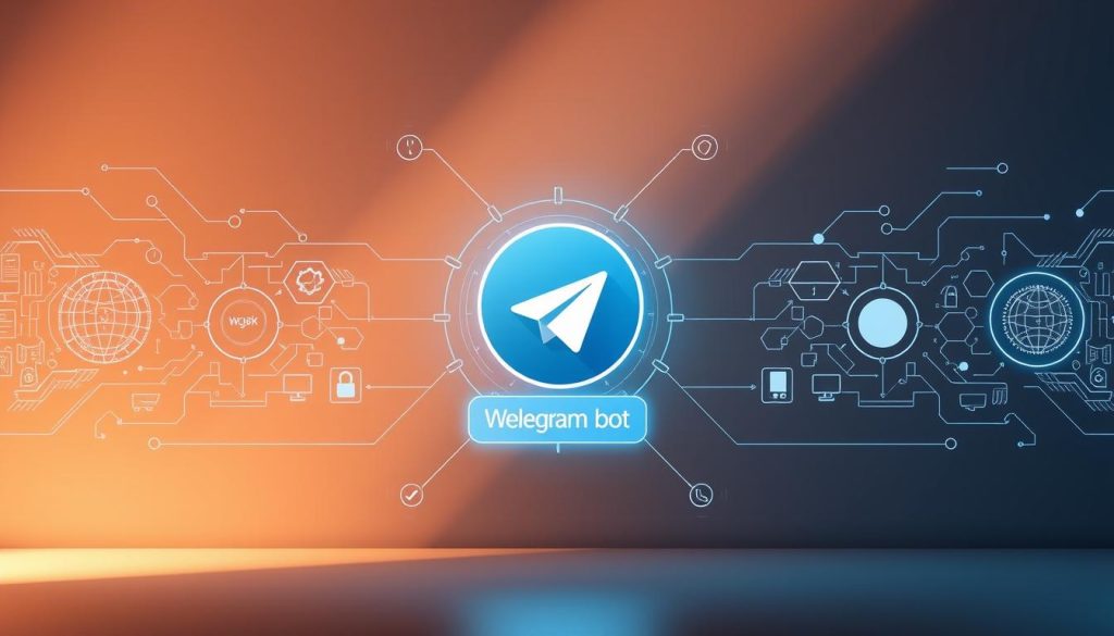 A sleek and futuristic user interface with a Telegram bot icon prominently displayed, surrounded by intricate technical diagrams and algorithmic visualizations. The bot's Webhook integration is highlighted, showcasing efficient data flow and optimized performance. The background is a muted, minimalist palette, allowing the key elements to shine. Dramatic lighting casts dynamic shadows, creating depth and a sense of technological sophistication. The overall composition conveys the power and streamlined functionality of optimizing a Telegram bot's capabilities through Webhook integration.
