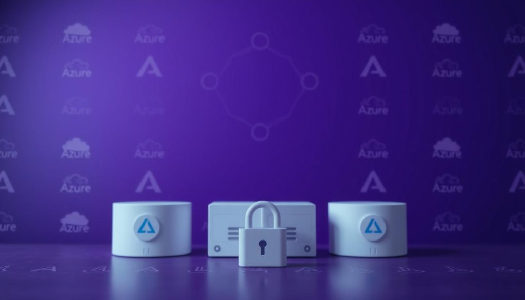 A secure and streamlined Azure Storage Access Signature (SAS) for seamless file copy operations. Depicted against a regal Royal Purple (#7955a3) backdrop, the image showcases a meticulously configured SAS, symbolizing controlled access and data protection. In the foreground, a cloud-based file transfer interface takes center stage, with clean lines and intuitive controls. The mid-ground features a series of Azure Storage containers, their contents secured by the custom SAS. In the background, a subtle pattern of Azure logos and data flow diagrams creates a sense of technological sophistication. Soft, diffused lighting enhances the professional, enterprise-grade atmosphere, ensuring the image effectively conveys the topic of "Configuring Incorrect SAS and Access Policies" within the broader article context.