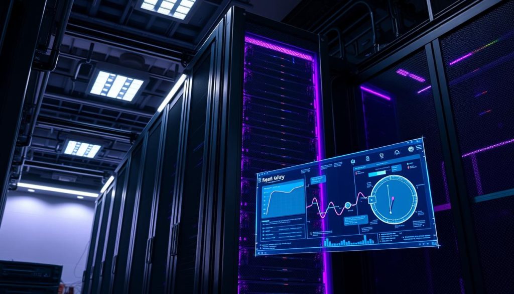 A towering Sentry monitoring system stands vigilant, its sleek dark metal frame casting a regal purple glow under the soft illumination of a dimly lit server room. Intricate sensors and diagnostic panels cover its surface, meticulously tracking the flow of data and signals within the underlying infrastructure. In the foreground, a holographic interface displays real-time alerts and analytics, providing a window into the complex web of interconnected systems. The scene conveys a sense of order, control, and the critical importance of robust monitoring tools in maintaining the integrity of a sophisticated technological landscape. A towering Sentry monitoring system stands vigilant, its sleek dark metal frame casting a regal purple glow under the soft illumination of a dimly lit server room. Intricate sensors and diagnostic panels cover its surface, meticulously tracking the flow of data and signals within the underlying infrastructure. In the foreground, a holographic interface displays real-time alerts and analytics, providing a window into the complex web of interconnected systems. The scene conveys a sense of order, control, and the critical importance of robust monitoring tools in maintaining the integrity of a sophisticated technological landscape.