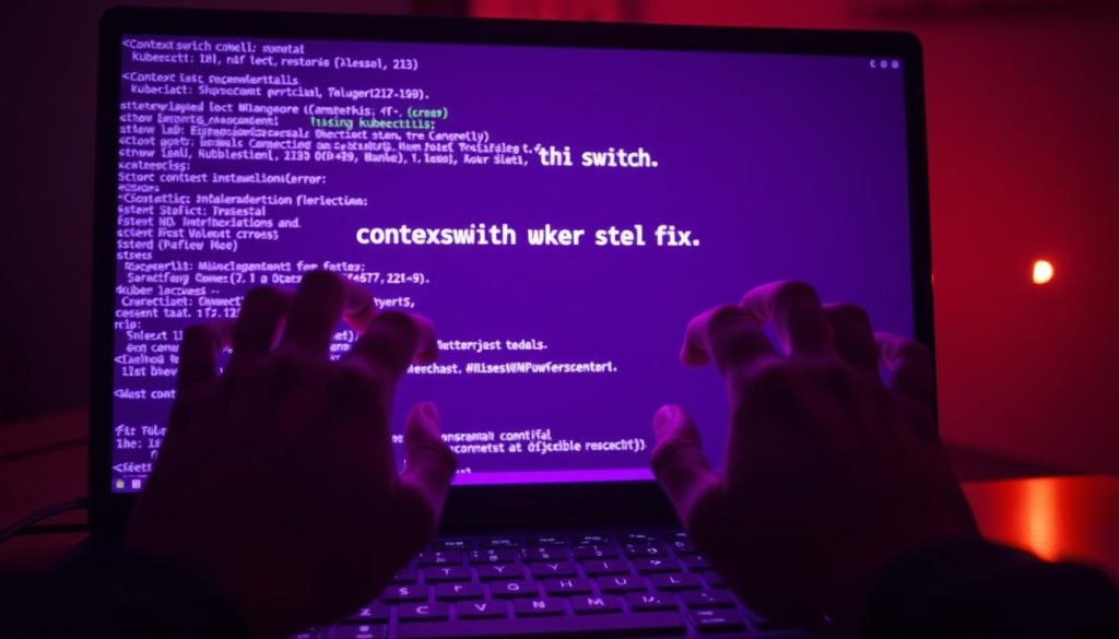 context switch kubectl error