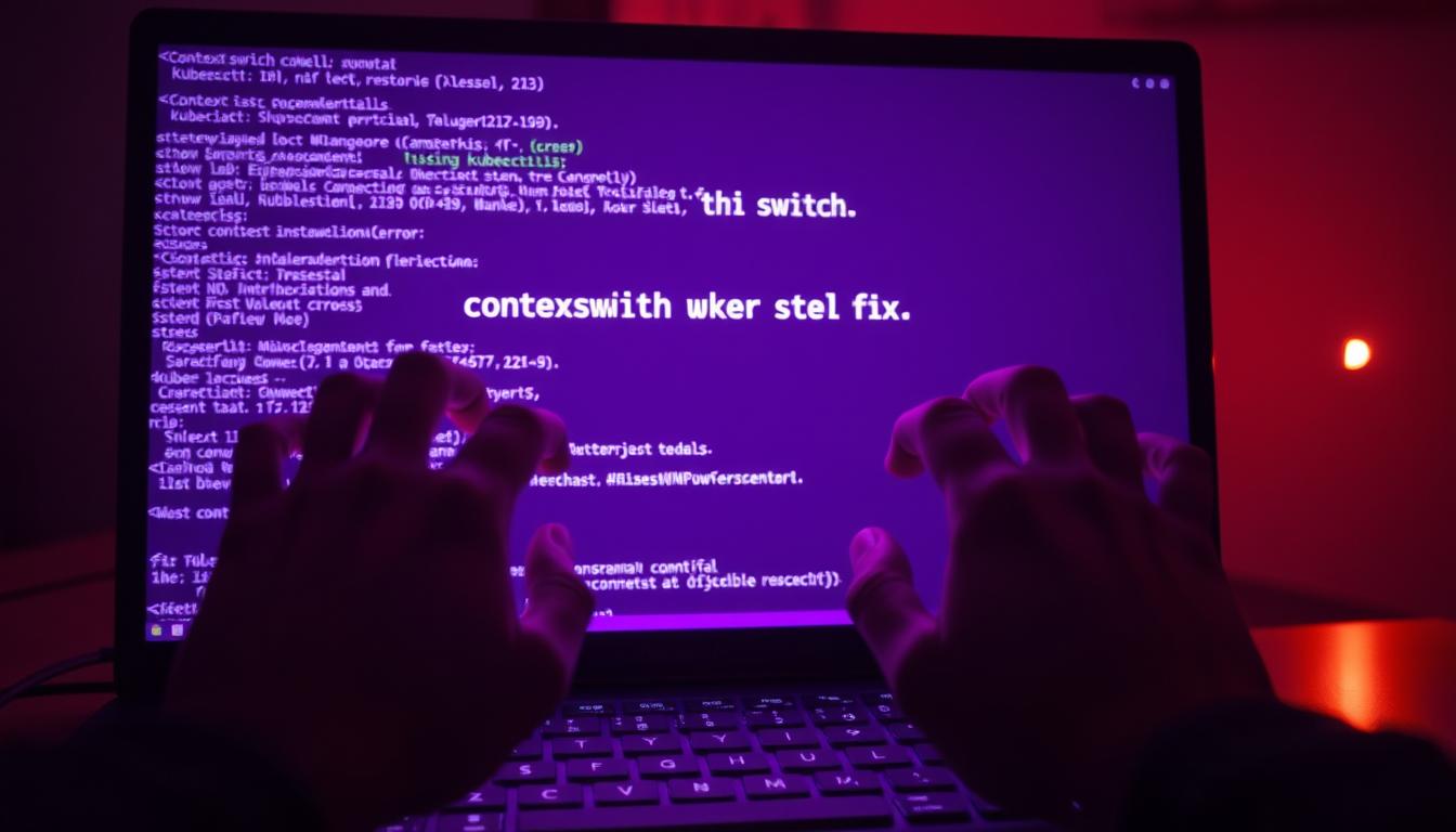 context switch kubectl error