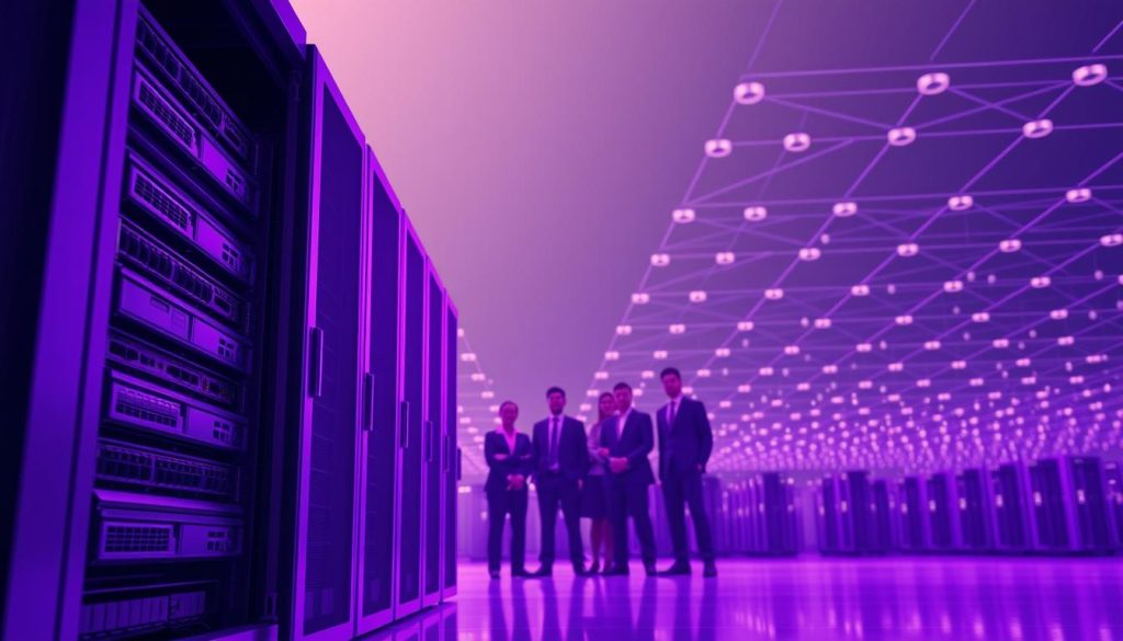 A serene and secure data fortress, the Mattermost platform stands tall, its regal purple hues exuding a sense of trust and reliability. In the foreground, a sleek and modern server rack, its components seamlessly integrated, symbolizing the robust infrastructure that underpins the system. The middle ground reveals a team of professionals, their faces obscured, representing the diligent guardians of the organization's sensitive information. In the background, a sprawling network of interconnected nodes, each a testament to the secure and decentralized nature of the Mattermost ecosystem. Soft lighting casts a warm glow, conveying the reassuring ambiance of a platform dedicated to safeguarding digital assets and enabling seamless collaboration. A serene and secure data fortress, the Mattermost platform stands tall, its regal purple hues exuding a sense of trust and reliability. In the foreground, a sleek and modern server rack, its components seamlessly integrated, symbolizing the robust infrastructure that underpins the system. The middle ground reveals a team of professionals, their faces obscured, representing the diligent guardians of the organization's sensitive information. In the background, a sprawling network of interconnected nodes, each a testament to the secure and decentralized nature of the Mattermost ecosystem. Soft lighting casts a warm glow, conveying the reassuring ambiance of a platform dedicated to safeguarding digital assets and enabling seamless collaboration.