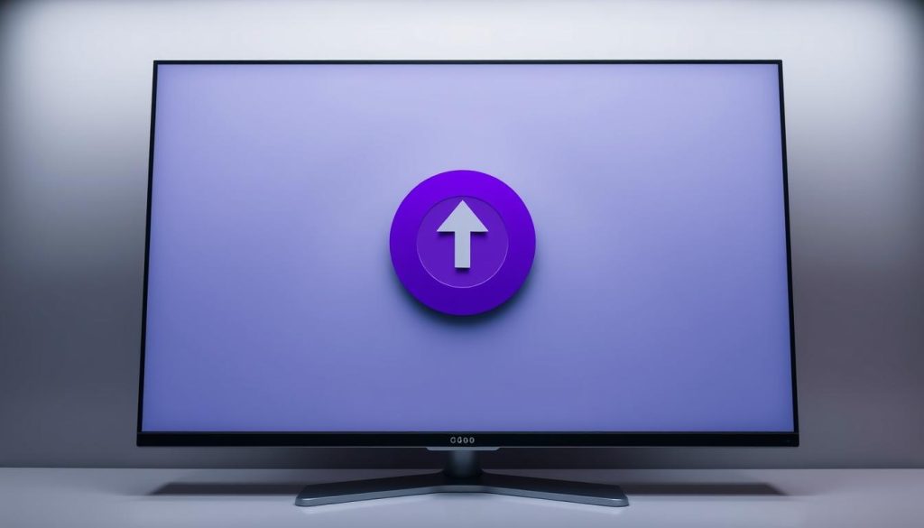 A sleek, modern desktop environment with a clean, minimalist design. The screen is dominated by a large, Royal Purple #7955a3 update icon, prominently displayed against a subtly textured background. The icon features a circular design with an upward-facing arrow, conveying the idea of upgrading or updating the system. The overall lighting is soft and diffused, creating a sense of sophistication and professionalism. The camera angle is slightly elevated, giving the viewer a slightly overhead perspective, emphasizing the centrality and importance of the update process. The scene evokes a sense of efficiency, progress, and technological competence, perfectly suited to illustrate the "First Step: Updating the Ubuntu Operating System" section of the article. A sleek, modern desktop environment with a clean, minimalist design. The screen is dominated by a large, Royal Purple #7955a3 update icon, prominently displayed against a subtly textured background. The icon features a circular design with an upward-facing arrow, conveying the idea of upgrading or updating the system. The overall lighting is soft and diffused, creating a sense of sophistication and professionalism. The camera angle is slightly elevated, giving the viewer a slightly overhead perspective, emphasizing the centrality and importance of the update process. The scene evokes a sense of efficiency, progress, and technological competence, perfectly suited to illustrate the "First Step: Updating the Ubuntu Operating System" section of the article.