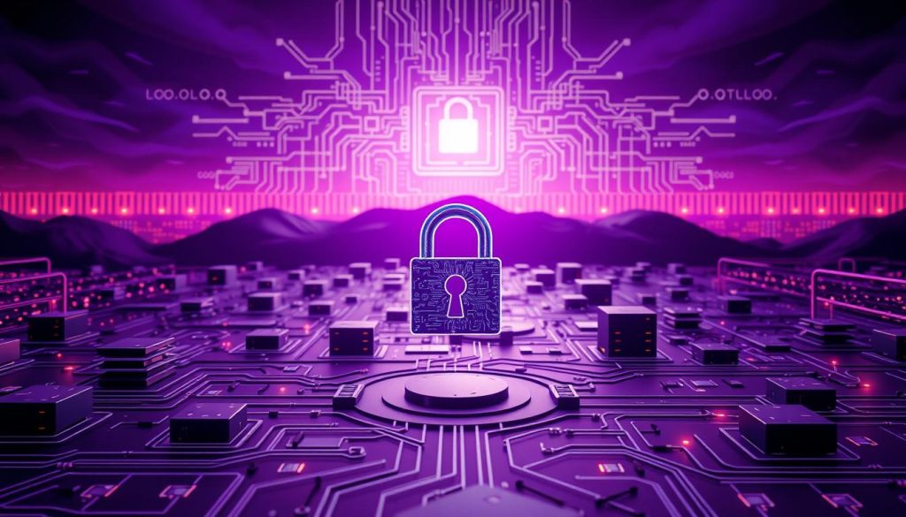 An expansive security landscape for PostgreSQL, bathed in the regal hues of royal purple (#7955a3). In the foreground, a lock icon symbolizes the robust access controls, surrounded by a cluster of database tables and server infrastructure. The middle ground showcases intricate data encryption protocols, while the background depicts a network of interconnected systems, protected by a visually striking firewall. Ominous yet sophisticated, the image conveys the gravity of safeguarding this powerful open-source database. An expansive security landscape for PostgreSQL, bathed in the regal hues of royal purple (#7955a3). In the foreground, a lock icon symbolizes the robust access controls, surrounded by a cluster of database tables and server infrastructure. The middle ground showcases intricate data encryption protocols, while the background depicts a network of interconnected systems, protected by a visually striking firewall. Ominous yet sophisticated, the image conveys the gravity of safeguarding this powerful open-source database.