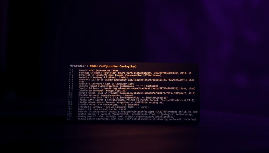 MySQL configuration file location