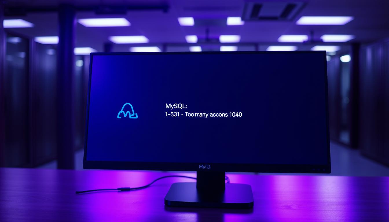 MySQL error 1040 too many connections