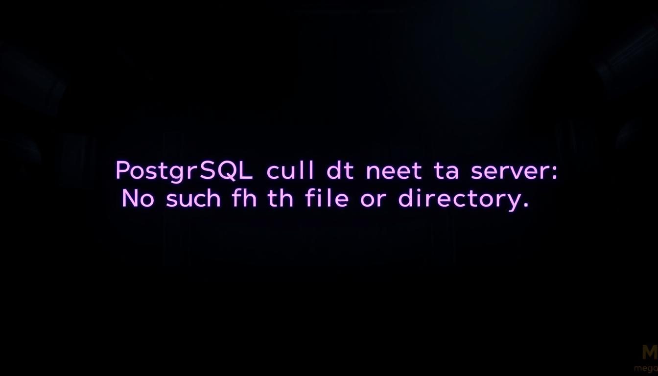PostgreSQL could not connect to server
