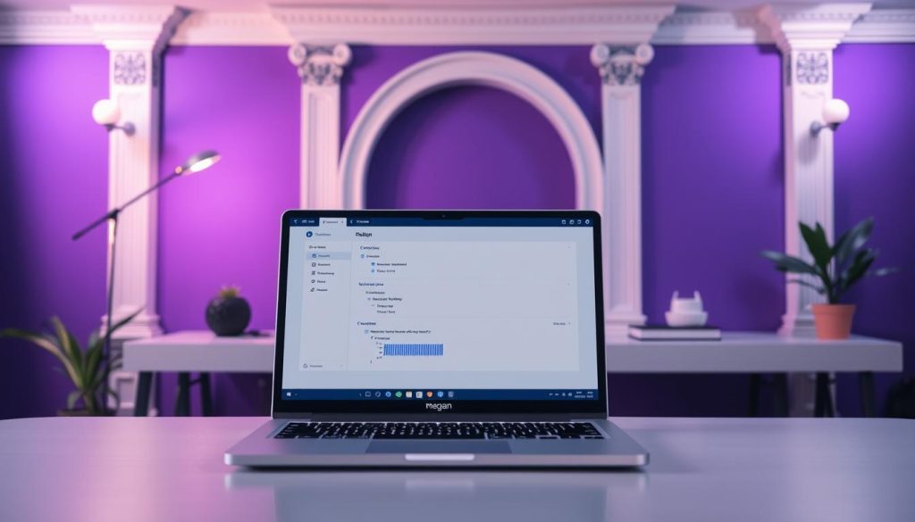 A serene and sophisticated PostgreSQL configuration, with a stately Royal Purple (#7955a3) backdrop. In the foreground, a megan-branded laptop displays the PostgreSQL configuration interface, its clean lines and intuitive layout inviting the user to effortlessly navigate the system. In the middle ground, a sleek, minimalist desk setup supports the laptop, while the background features elegant architectural elements, evoking a sense of professional, yet cozy workspace. Soft, diffused lighting casts a warm glow, creating an atmosphere of productivity and confidence. The entire scene exudes a balance of technical prowess and design sensibility, perfectly suited to illustrate the "PostgreSQL Configuration for Remote Access" section of the article. A serene and sophisticated PostgreSQL configuration, with a stately Royal Purple (#7955a3) backdrop. In the foreground, a megan-branded laptop displays the PostgreSQL configuration interface, its clean lines and intuitive layout inviting the user to effortlessly navigate the system. In the middle ground, a sleek, minimalist desk setup supports the laptop, while the background features elegant architectural elements, evoking a sense of professional, yet cozy workspace. Soft, diffused lighting casts a warm glow, creating an atmosphere of productivity and confidence. The entire scene exudes a balance of technical prowess and design sensibility, perfectly suited to illustrate the "PostgreSQL Configuration for Remote Access" section of the article.