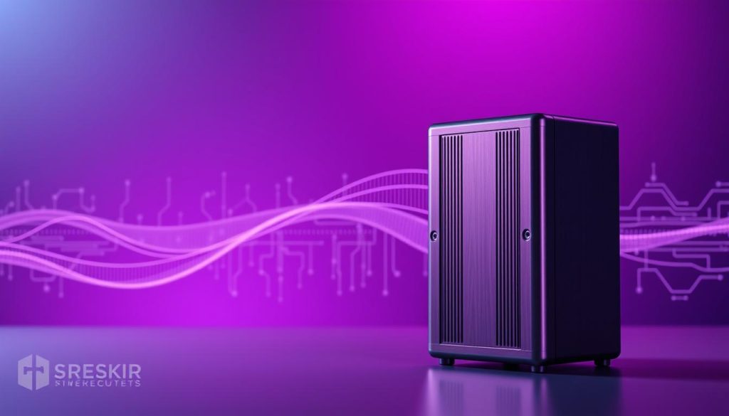 A serene and secure digital backup system, showcasing a sleek storage device against a backdrop of elegant Royal Purple (#7955a3) hues. The device, rendered in a striking metallic finish, stands prominently in the foreground, conveying a sense of reliability and protection. In the middle ground, a series of organized data streams flow seamlessly, representing the efficient transfer and safeguarding of critical information. The background features a subtle pattern of interlocking circuits, symbolizing the robust infrastructure that underpins the backup process. Soft lighting illuminates the scene, creating a sense of trust and reassurance, while the overall composition reflects the importance of comprehensive data protection.
